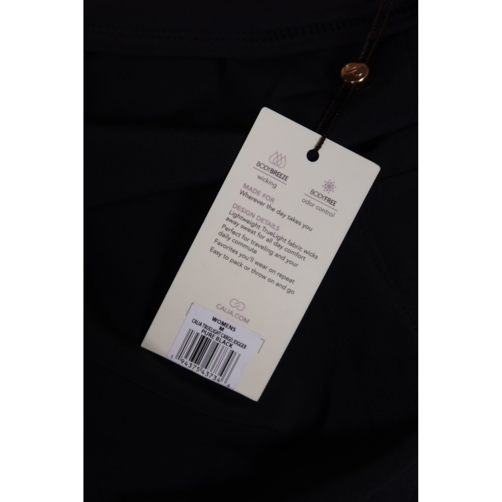 Calia Journey TrueLight Cargo Jogger Mid Rise Black Womens M NEW - Picture 3 of 5